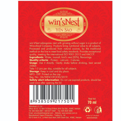 Combo 12 lọ Yến Sào Win