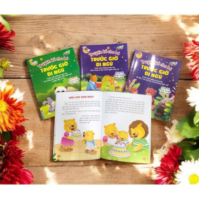 Sách - Truyện Kể Cho Bé Trước Giờ Đi Ngủ Giúp Bé Phát Triển IQ - CQ , EG - SQ , AQ - PQ - Minh Thắng