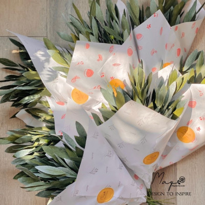 Cành OLIU hoa giấy handmade Maypaperflower - hoa giấy nghệ thuật, trang trí nhà cửa, văn phòng