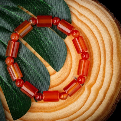 Lắc tay nữ, phong cách Hàn nhật, Kiểu đốt trúc, chất liệu đá thạch anh thiên nhiên, thấu quang, kèm bản Photo giấy kiểm định chất lượng tại SJC