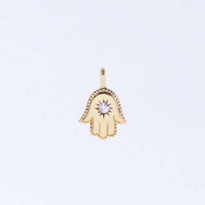 Mặt dây chuyền hình bàn tay đính 1 viên đá độc đáo Gix Jewel SPGMDC04