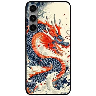 Ốp lưng cho Samsung S21 FE - S23 - S23 Plus - S24 - S24 Ultra - Rồng Xanh Trên Biển - Hàng Chính Hãng