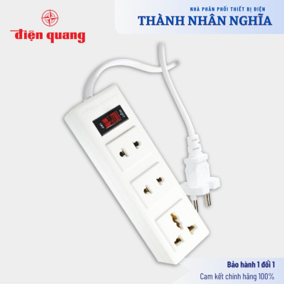 Ổ Cắm Điện Quang ĐQ 002A-02 ( 3 lỗ ) - Hàng chính hãng
