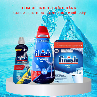 Gel Rửa Bát Finish All In One Max