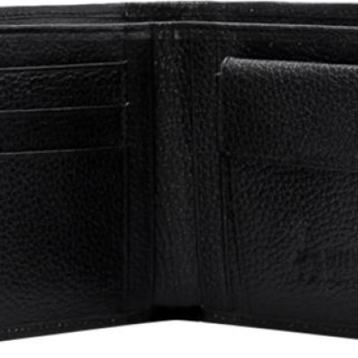 Ví Nam Da Cá Sấu Nút Bấm Huy Hoàng HT2216 (12.5 x 10 cm) - Đen