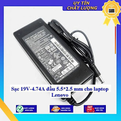 Sạc 19V-4.74A đầu 5.5*2.5 mm cho laptop Lenovo - Hàng Nhập Khẩu New Seal