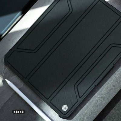 Bao da cao cấp cho iPad Mini 6 hãng Nillkin Bumper Leather có nắp bảo vệ camera - Hàng nhập khẩu