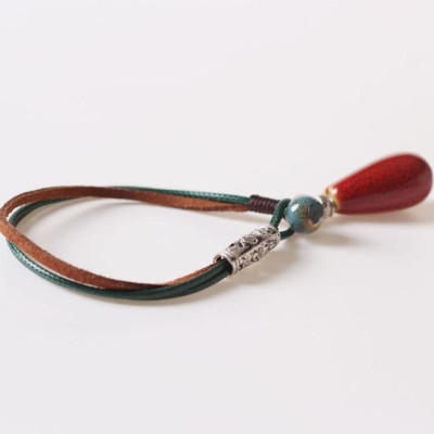 Vòng tay gốm thời trang Vintage dễ thương giọt nước VGOM51