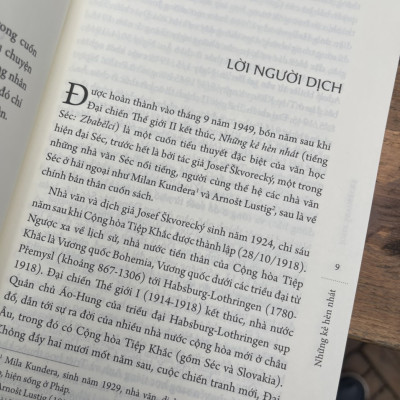 (Được dịch ra 17 ngôn ngữ) NHỮNG KẺ HÈN NHÁT – Josef Škvorecký – Bình Slavická dịch – Nxb phụ nữ – bìa mềm