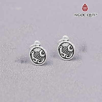 Charm bạc thần thú treo - Ngọc Quý Gemstones