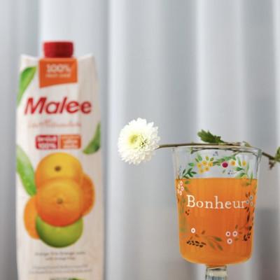 Nước Ép Cam Hỗn Hợp Có Tép Cam Malee 1L - Nhập Khẩu Thái Lan | Malee 100% Orange Trio Orange Juice with Orange Pulp 1L
