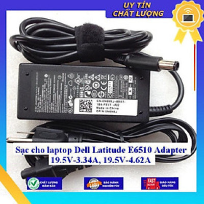 Sạc cho laptop Dell Latitude E6510 Adapter 19.5V-3.34A 19.5V-4.62A - Hàng Nhập Khẩu New Seal