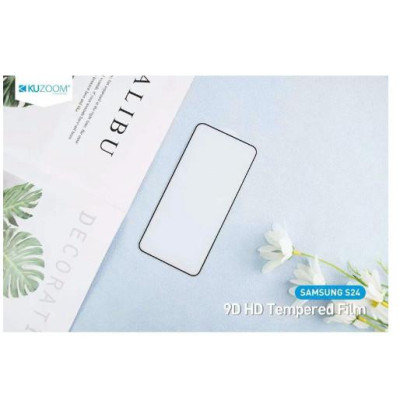 Kính cường lực cho Samsung Galaxy  S25 Ultra , S25 Plus , S25 , S24 Ultra , S24 Plus , S24 chính hãng Kuzoom HD ( Full màn, trong suốt, chống vỡ, dễ dán) - Hàng chính hãng