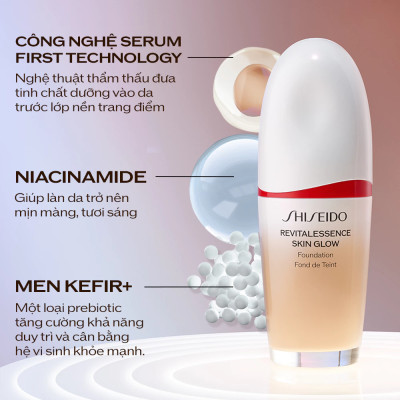 Kem nền Shiseido Revitalessence Skin Glow Foundation 30ml
