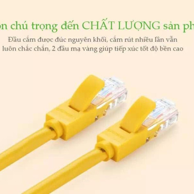 Ugreen UG11231NW103TK 2M màu Vàng Cáp mạng LAN CAT5E UPT - HÀNG CHÍNH HÃNG