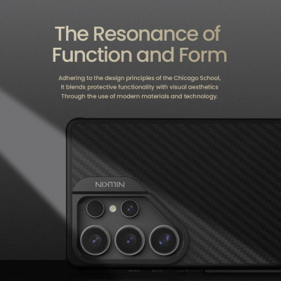 Ốp lưng cho Samsung Galaxy S25 Ultra 5G NILLKIN CarboProp Magnetic - sạc từ tính + giá đỡ xếp gọn - hàng chính hãng