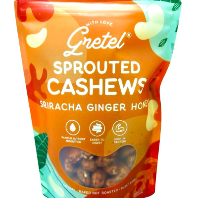 Hạt Điều Nảy Mầm - Snack tốt cho sức khỏe- Ngon hơn bổ dưỡng hơn - Vị Siracha Gừng Mật Ong