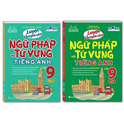 Sách - Global Success - Luyện Chuyên Sâu Ngữ Pháp Và Từ Vựng Tiếng Anh Lớp 9 - Combo 2 Tập - Minh Thắng