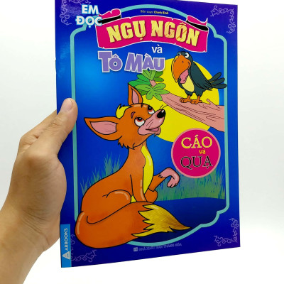 Em Đọc Ngụ Ngôn Và Tô Màu: Cáo Và Quạ