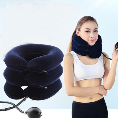 Đai Gối Hơi Kéo Giãn Đốt Sống Cổ Hỗ Trợ Giảm Đau Vai Cổ Gáy