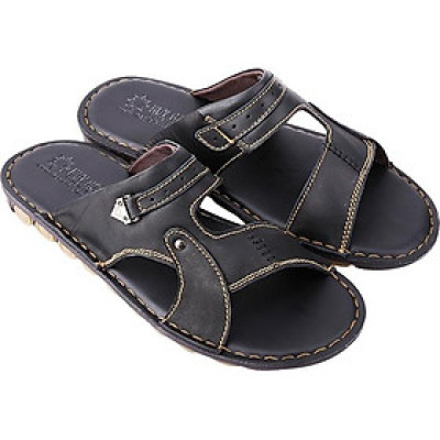 Dép Nam Quai Ngang Huy Hoàng HT7133 - Đen