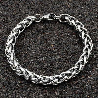 Vòng tay nam thời trang, Lắc tay titan không gỉ Punk phong cách đường phố, Cá tính, Unisex Phụ Kiện