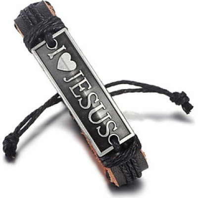 Vòng tay nam I LOVE JESUS