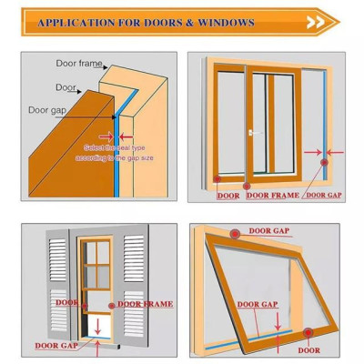 Combo 10 mét gioăng D, gioăng dán cửa gỗ, gioăng giảm trấn, gioăng chống ồn cánh cửa nhà, gioăng chống bụi, ron D