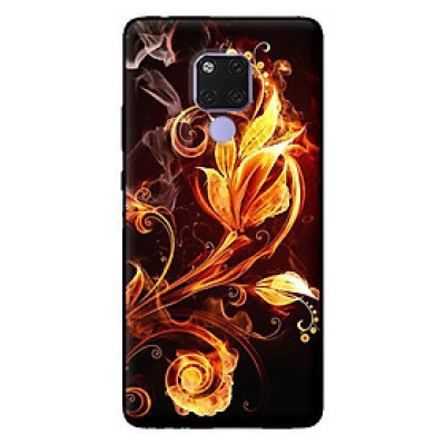 Ốp lưng in cho Huawei Mate 20 mẫu Hoa Lửa - Hàng chính hãng