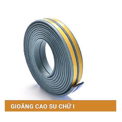 Cuộn 6 mét Roong, Gioăng cao su chữ I chống ồn, Ron ngăn Bụi cửa Sổ cửa đi cửa nhà