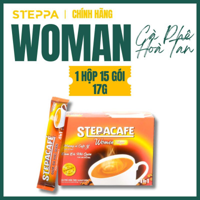 STEPPACAFE-Cà phê hoà tan 4in1 Collagen (Hộp 15 gói x 17g)