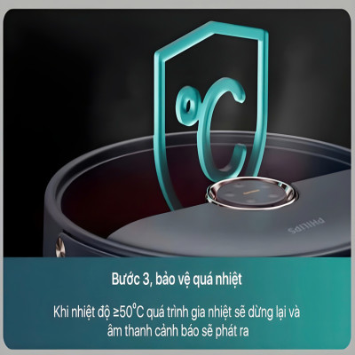 Bồn ngâm kiêm máy massage chân tự động Philips PPM5103F. Hàng chính hãng