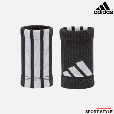 Băng Cổ Tay Thun Co Giãn ADIDAS ADST-13403BK Wrist Protectors - Phụ Kiện Thể Thao Chính Hãng (1 Cặp)