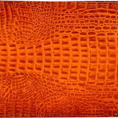 Ví Nam Vân Cá Sấu Nguyên Con Huy Hoàng HT2147 (12.5 x 10 cm) - Vàng
