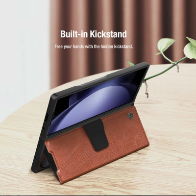 Bao Da dành cho Samsung Galaxy Z Fold 7 / Z Fold 6 hiệu Nillkin Aoge Leather Cao Cấp - Hàng nhập khẩu