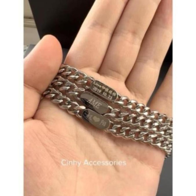 [Ghi Chú] Lắc tay nam nữ Khắc Tên theo yêu cầu, Vòng tay đôi lắc ngắn Shop làm quà tặng