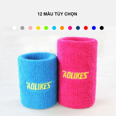 Băng Đô Đeo Cổ Tay Chặn Mồ Hôi AOLIKES 0235 , Tập Gym , Thể Thảo, Cầu Lông , Tennis, Quần Vợt