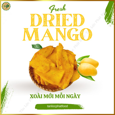 XOÀI SẤY MUỐI ỚT TÂN LỘC PHÁT 1KG GỒM 2 BỊCH 500G