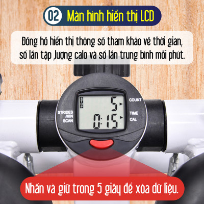 BG Máy chạy bộ tại chỗ, Máy đạp bước nam nữ dùng tại nhà, Máy đạp bước bộ MSP100 yên tĩnh đa chức năng rèn luyện sức khỏe