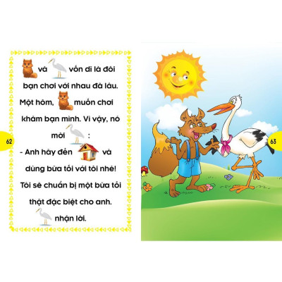 Sách - Phát Triển Tư Duy Và Ngôn Ngữ Cho Bé - Truyện Đọc Bằng Hình Ảnh - Truyện Ngụ Ngôn Thế Giới Đặc Sắc - Tập 1 - Việt Thư