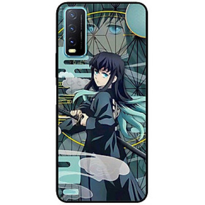 Ốp lưng cho Vivo Y12s - Y20 - Y20s - Y21 - Y21s - Y33 - Y33T - Anime Cô Gái Tóc Đen Xanh - Hàng Chính Hãng