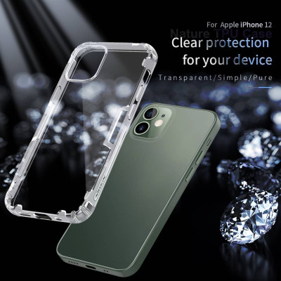 Ốp lưng dẻo silicon cho iPhone 12 Mini 5.4 inch hiệu Nillkin (mỏng 0.6mm, chống trầy xước) - Hàng chính hãng