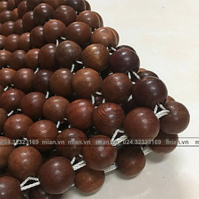 Chiếu Hạt Gỗ Hương Đỏ Cao Cấp - Kích Thước 1,6mx2m hạt 1.2cm ( video , hình thật )