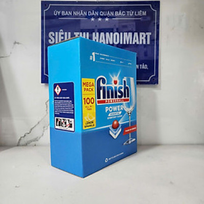 Viên rửa bát Finish Classic 100 viên/ hộp tặng túi zip 3 kẹo Senjaku Nhật Bản