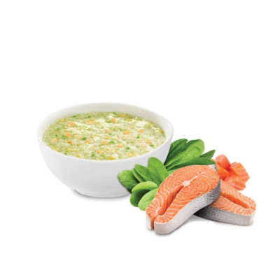 Cháo Tươi Baby Sài Gòn Food Cá Hồi & Cải Bó Xôi 240g