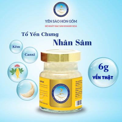 [Combo 30 Hũ] Tổ Yến Sào Chưng Nhân Sâm - Yến Sào Hòn Gốm Chính Hiệu Khánh Hoà - HGK NEST