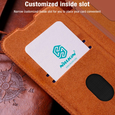 Bao da dành cho SamSung Galaxy S24 FE chính hãng Nillkin QIN - Hàng nhập khẩu