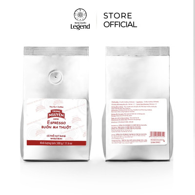 Cà Phê Espresso Buôn Ma Thuột Trung Nguyên Legend Pha Máy - Gói 500gr