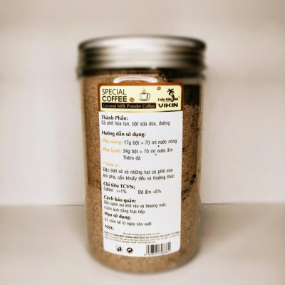 Cà Phê Sữa Dừa VIKIN Đặc Biệt ( Special Coffee), hòa tan hũ 200g