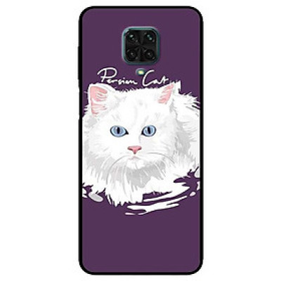 Ốp lưng dành cho Xiaomi Redmi 9s - 9 Pro - 9 Promax mẫu Mèo Trắng Tím
